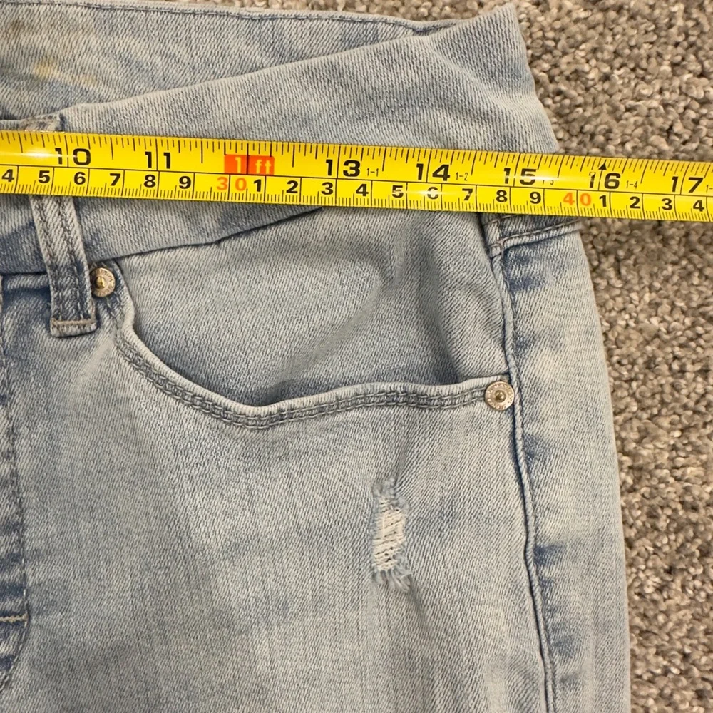 Seven7 Light Wash Distressed Skinny Jeans | Women's Size 8 | Stretch Denim
